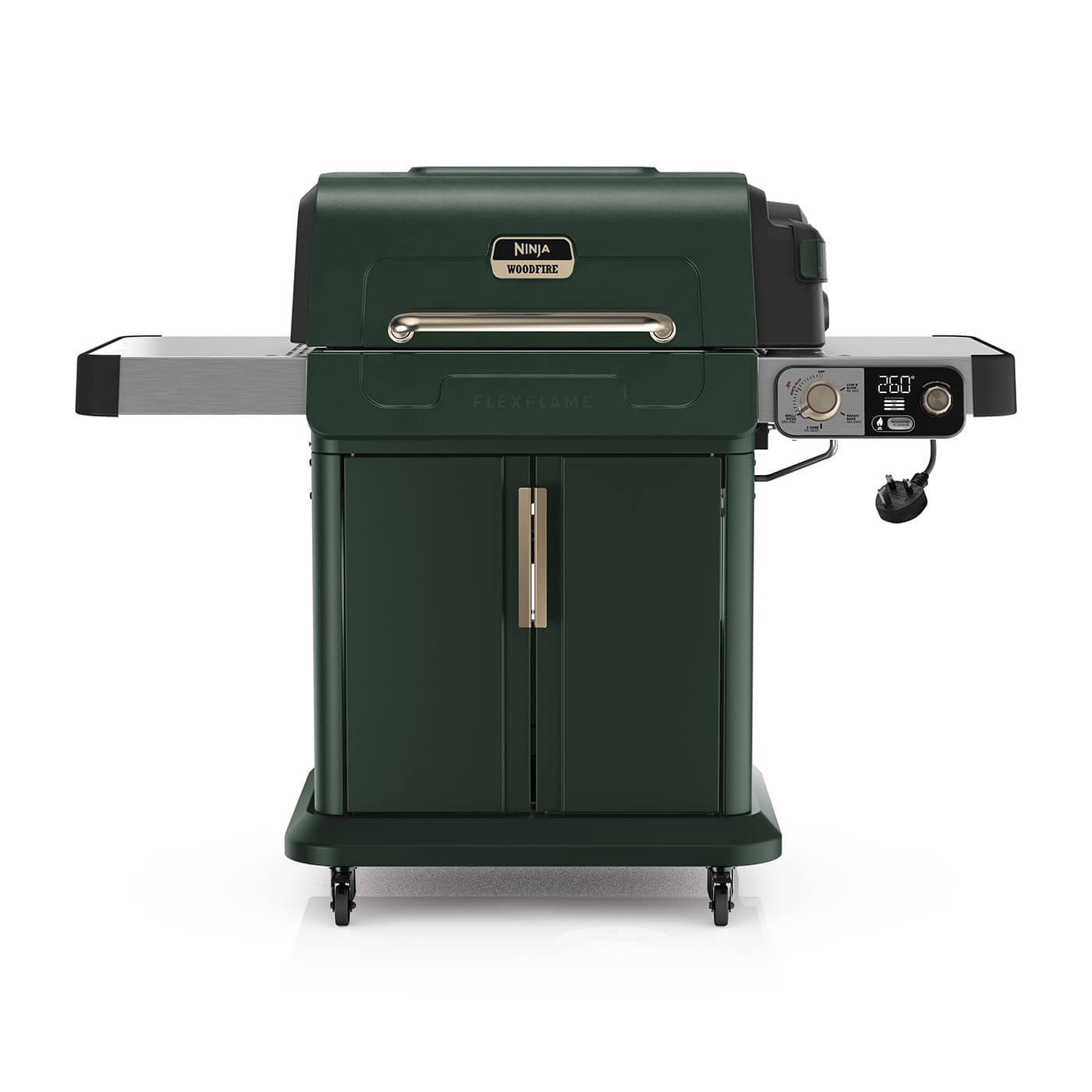 Ninja FlexFlame Gas BBQ & Outdoor Cooking System - Green & Gold PG301UKGN product photo