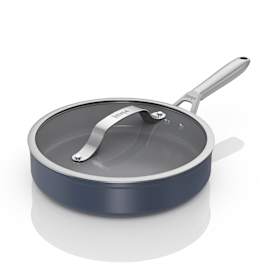 ZEROSTICK Ceramic Pro -  26cm Saut&eacute; Pan  - Midnight Blue product photo Side New M