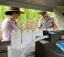 water quality monitoring team