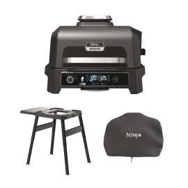 Ninja Woodfire Pro XL Electric BBQ Grill & Smoker with Stand & Cover product photo