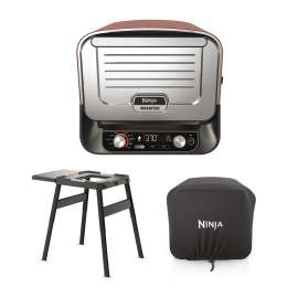 Ninja Woodfire Outdoor Oven, Artisan Pizza Maker and BBQ Smoker with Stand & Cover product photo