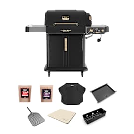 Ninja FlexFlame ProConnect Gas BBQ & Outdoor Cooking System Ultimate 5-in-1 Bundle - Black & Stainless Steel product photo Side New M