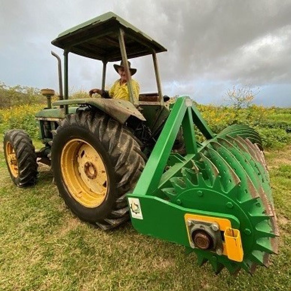 Roller crimper, strip tillage trials
