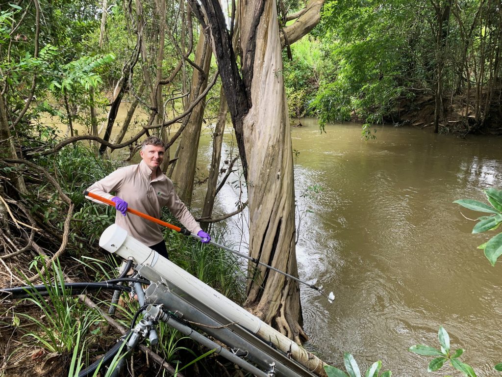 Wet season water sampling